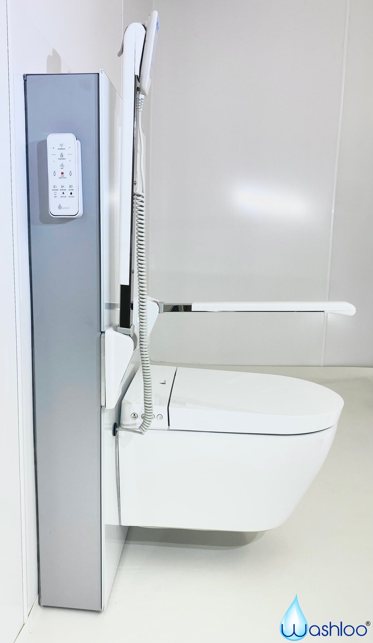 Washloo Levitate Adjustable Height Cistern & Smart Toilet