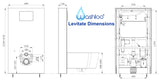 Washloo Levitate Adjustable Height Cistern & Smart Toilet