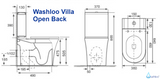 Washloo Villa Toilet & Finesse DR Combination