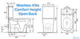 Washloo Villa Toilet & Finesse DR Combination